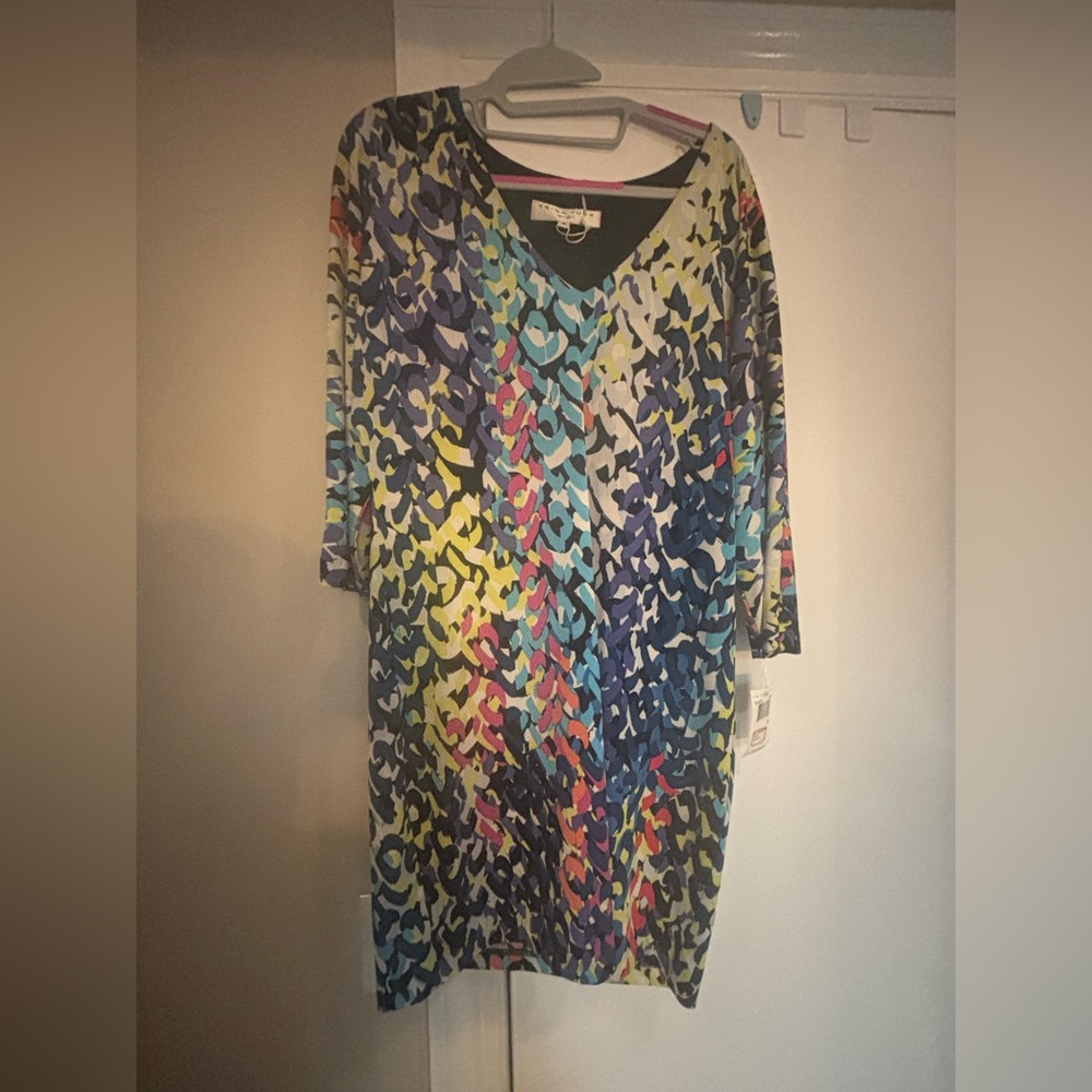 Trina Turk Colorful Geometric Dress